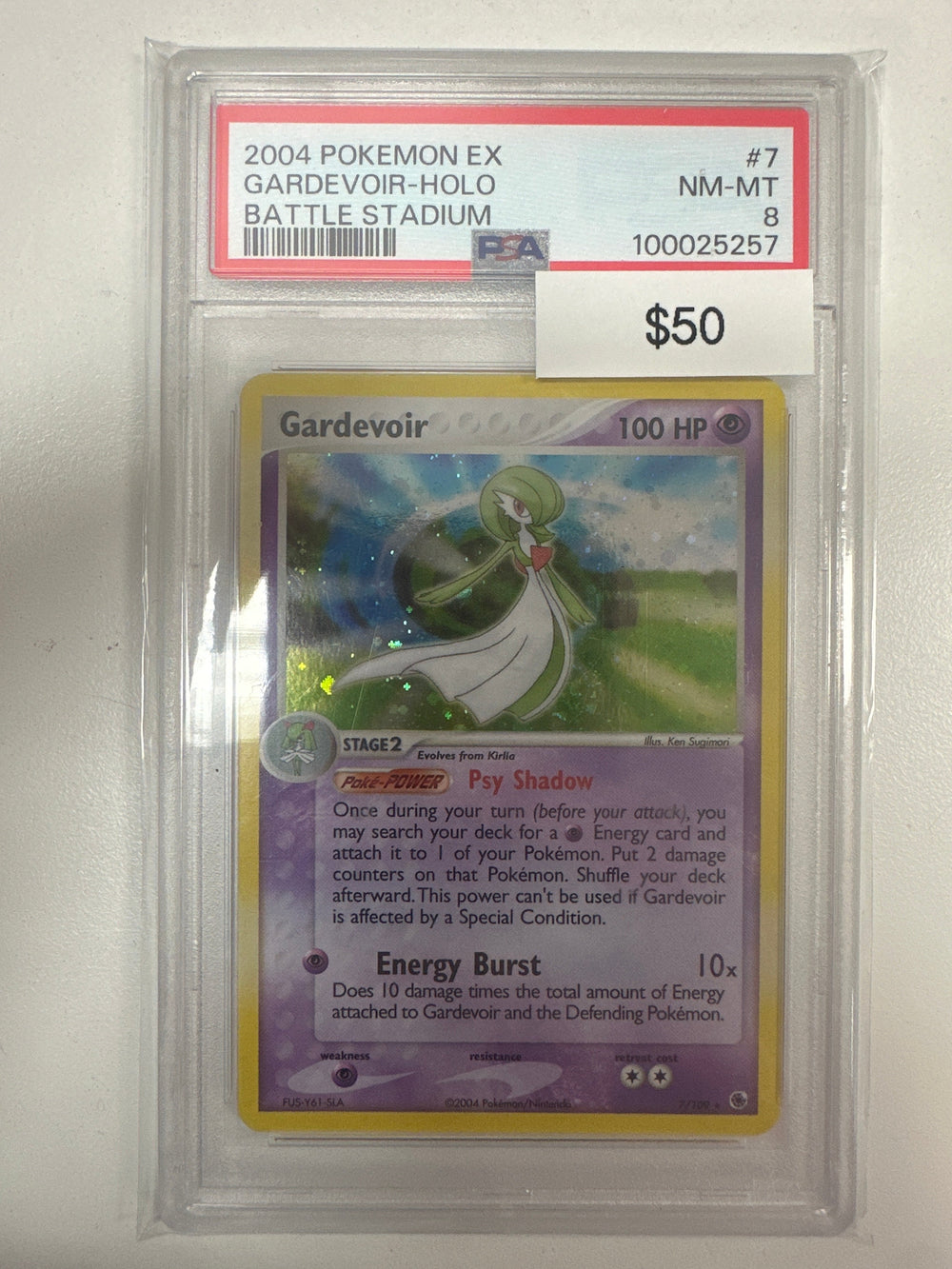 Pokemon Gardevoir 7/109 PSA 8