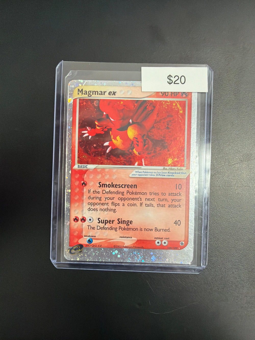 Pokemon Magmar Ex 100/109