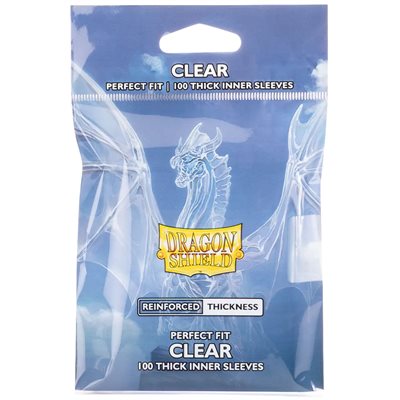 Dragon Shield Clear Perfect Fit Thick Inner Sleeves 100
