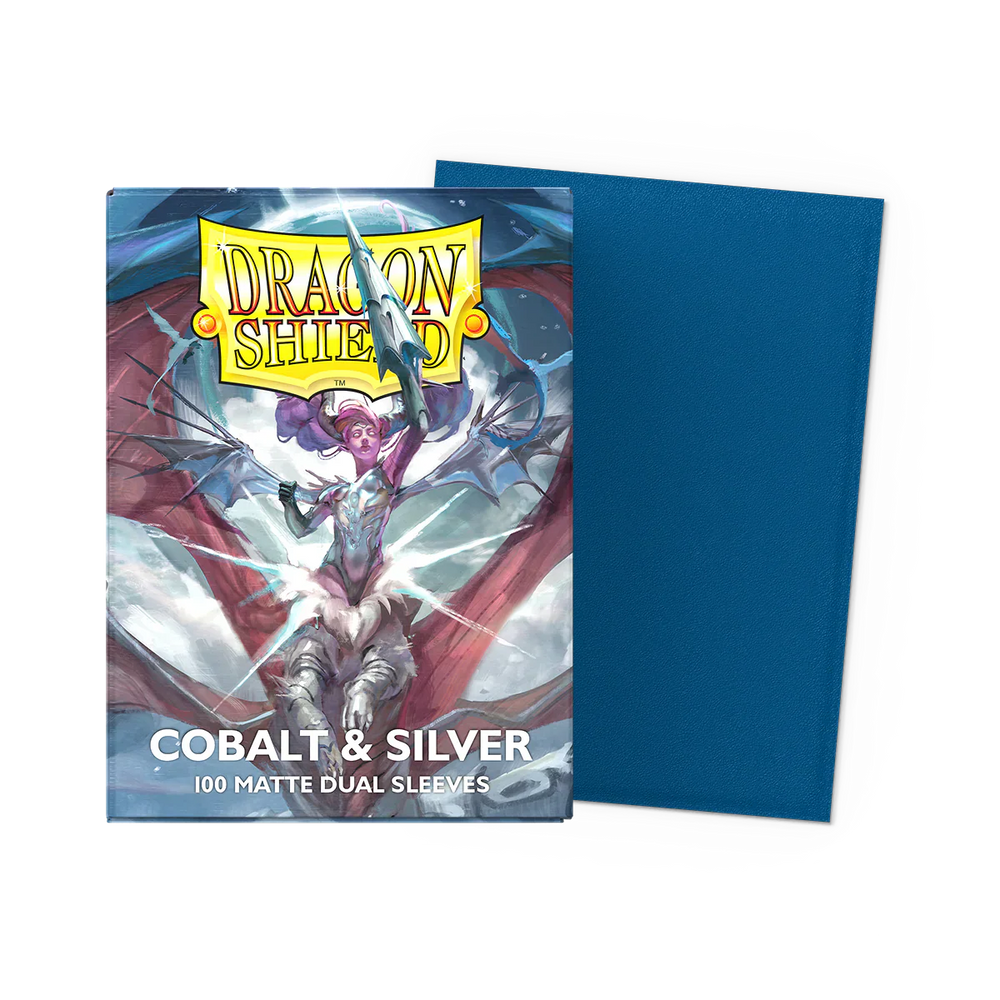 Supplies: Dragon Shield Sleeves - Standard - Dual Matte Crimson & Silver
