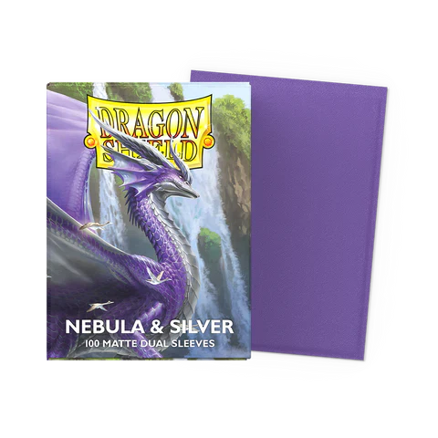 Supplies: Dragon Shield Sleeves - Standard - Dual Matte Nebula & Silver