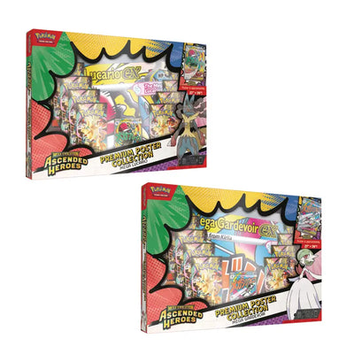 Pokémon TCG: Ascended Heroes Premium Poster Collections Bundle (Mega Lucario ex+Mega Gardevoir ex)