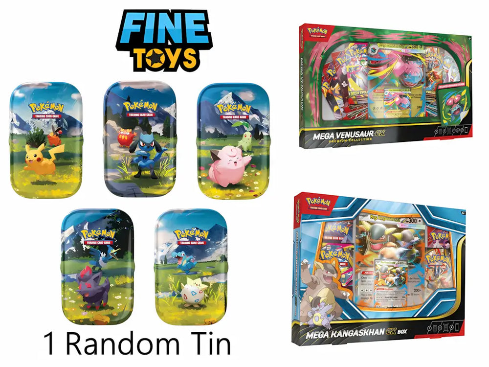 Pokémon TCG: Ascended Heroes Mini Tin+Mega Kangaskhan ex Box+Mega Venusaur ex Premium Collection