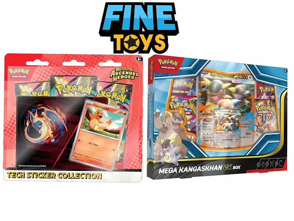 Pokémon TCG: Ascended Heroes Tech Sticker Collection (Charmander)+Mega Kangaskhan ex Box