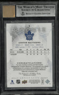 Auston Matthews RC Rookie BGS 9 Auto 9 2016-17 Artifacts Autographs Redemptions