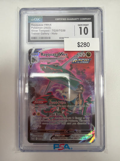 Pokemon Rayquaza Vmax TG20/TG30 CGC 10
