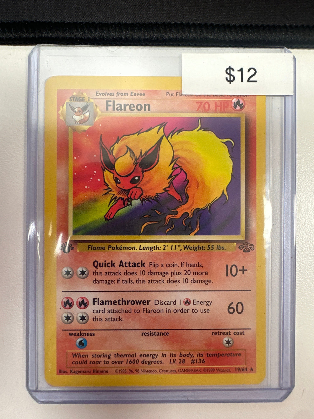 Pokemon 1st edition Flareon 19/64