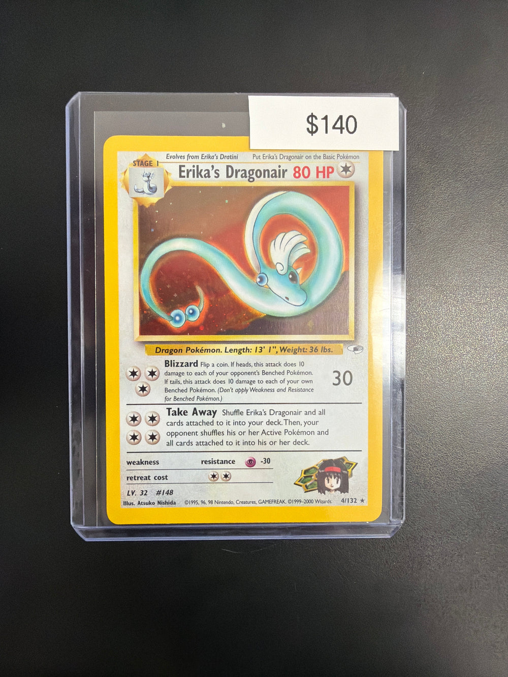 Pokemon Erika Dragonaire #4/132 NM