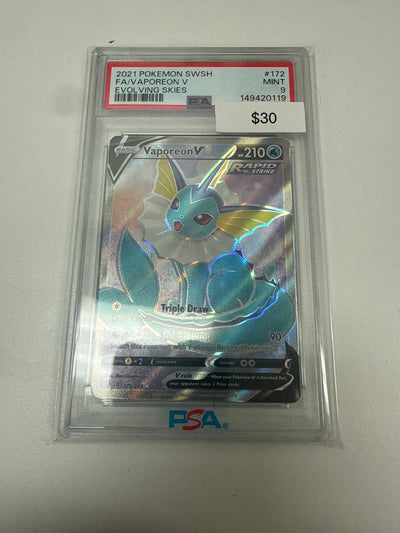 Pokemon Evolving Skies V #172/203 PSA 9