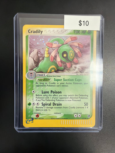 Pokemon Cradily Holo 3/100 NM