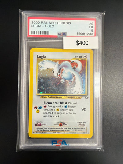 Pokemon Lugia Neo Genesis #9 PSA 5