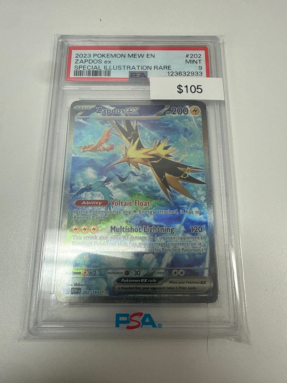 Pokemon Zapdos Ex PSA 9