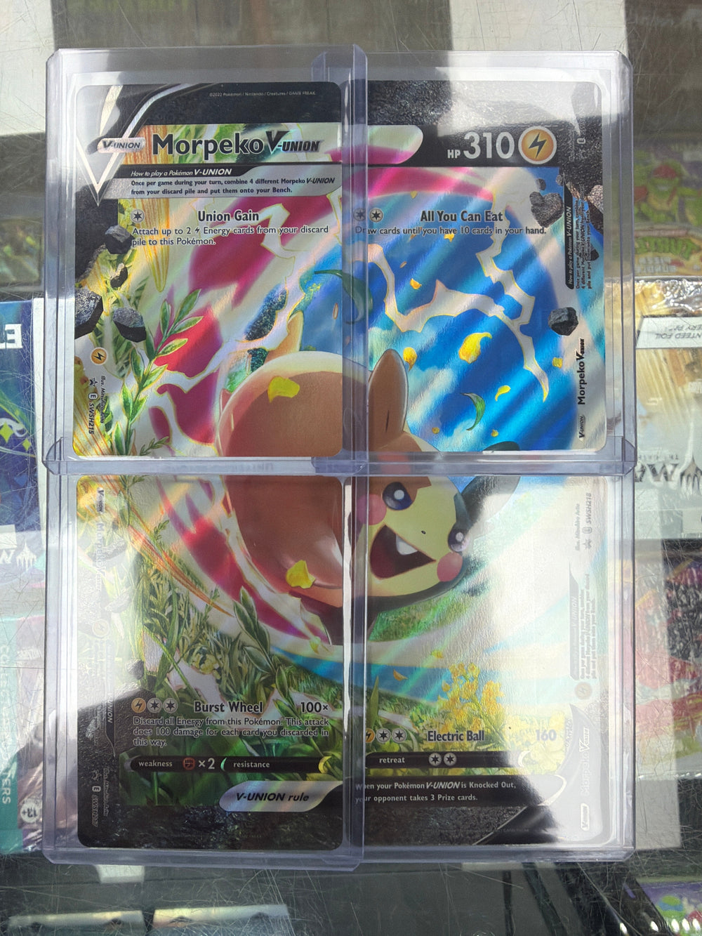 Pokemon Morpeko V Union SWSH215 Set of 4