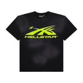 HELLSTAR SPORTS CORE LOGO TEE BLACK/NEON GREEN