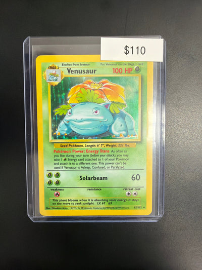 Pokemon Base Set Venusaur #15/102 LP