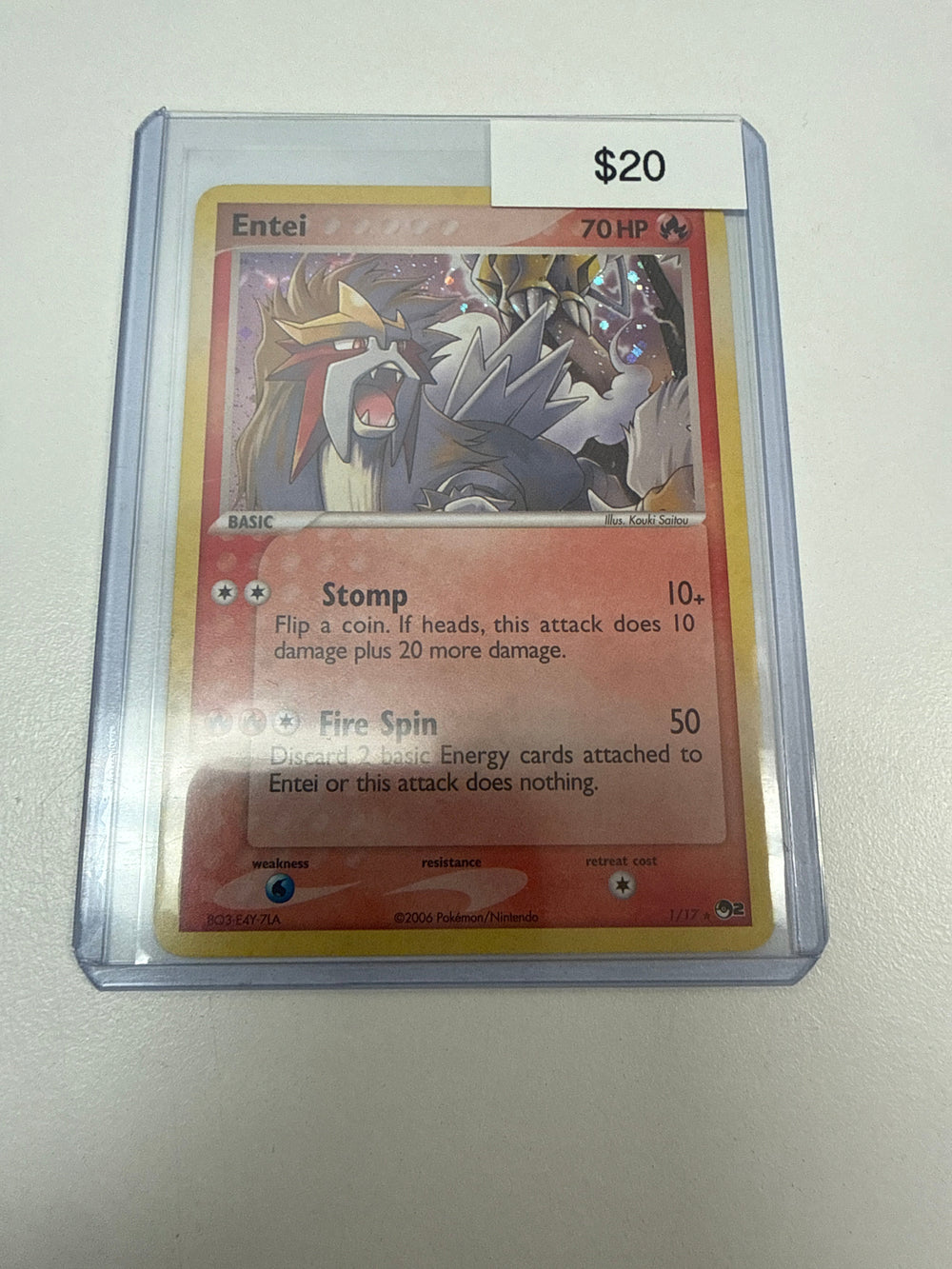 Pokemon Entei Pop Series Holo #1/17