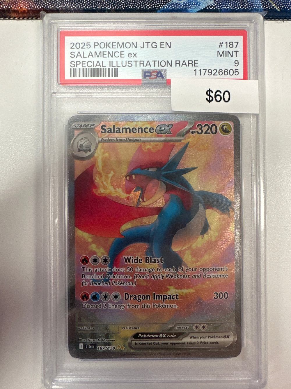 Pokemon Salamence ex 187/159 PSA 9