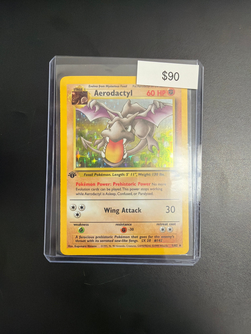 Pokemon Fossil 1st. Ed Aerodactyl #1/62
