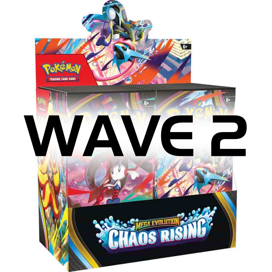 WAVE 2 Pokemon Tcg: Mega Evolution Chaos Rising (Me04) Booster Box (WAVE 2 - Expected to ship by July 31st)
