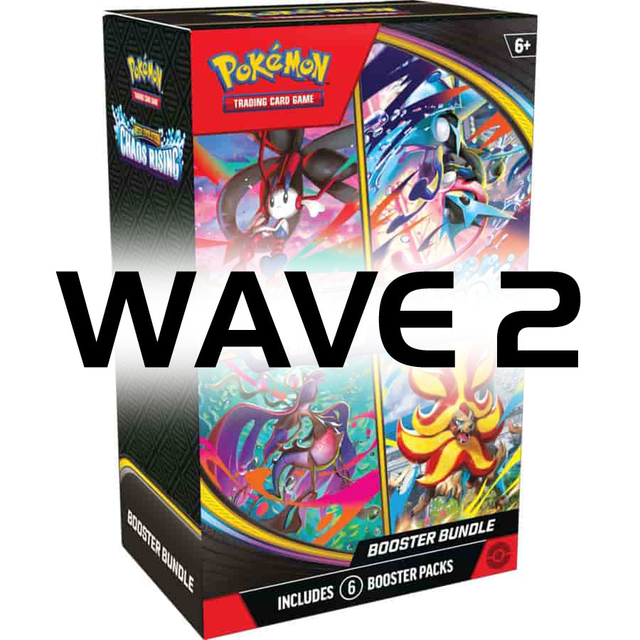WAVE 2 Pokemon Tcg: Mega Evolution Chaos Rising (Me04) Booster Bundle (WAVE 2 - Expected to ship by July 31st)