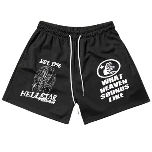 HELLSTAR STUDIOS SHORTS BLACK