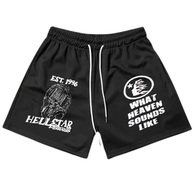 HELLSTAR STUDIOS SHORTS BLACK