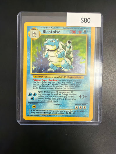 Pokemon Base Set Blastoise #2/102 MP