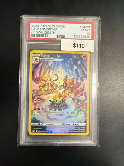Pokemon Crown Zenth Magmortar #GG03 PSA 10