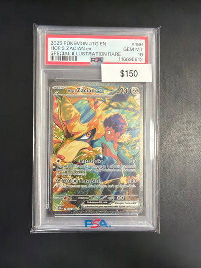 Pokemon Hops Zacian #186 PSA 10