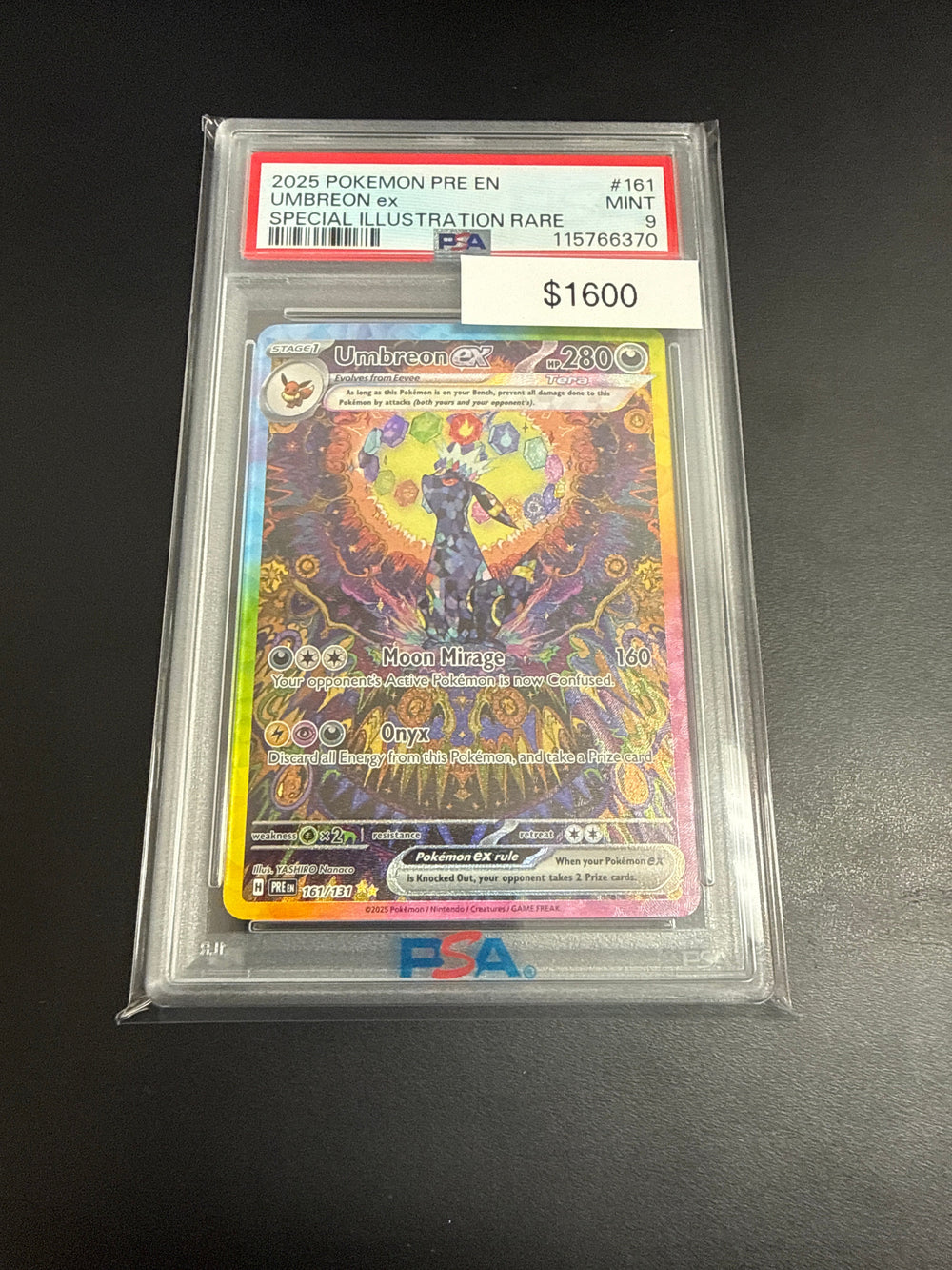 Pokemon Umbreon Ex #161/131 PSA 9
