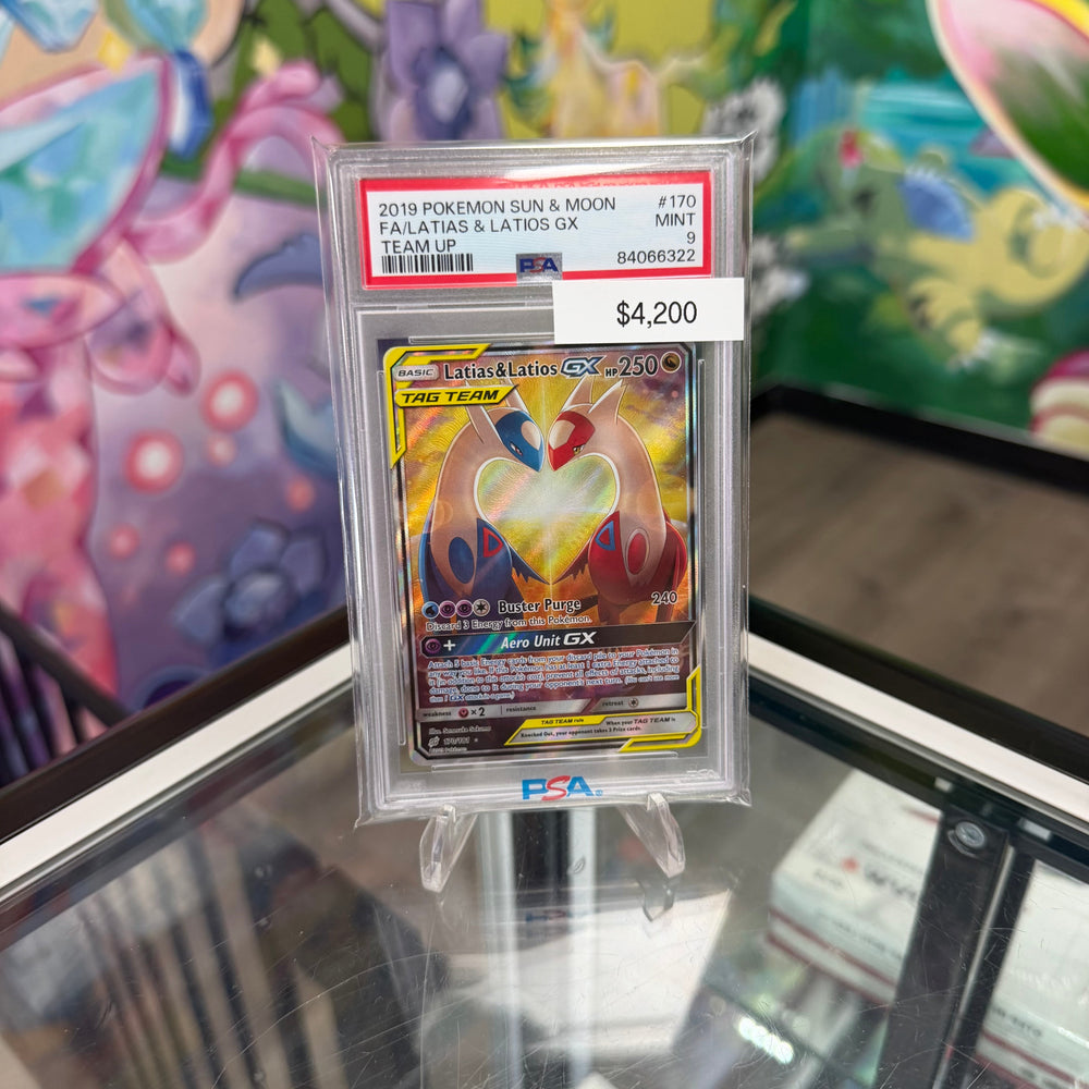 Pokemon Team Up Latias & Latios GX #170 PSA 9