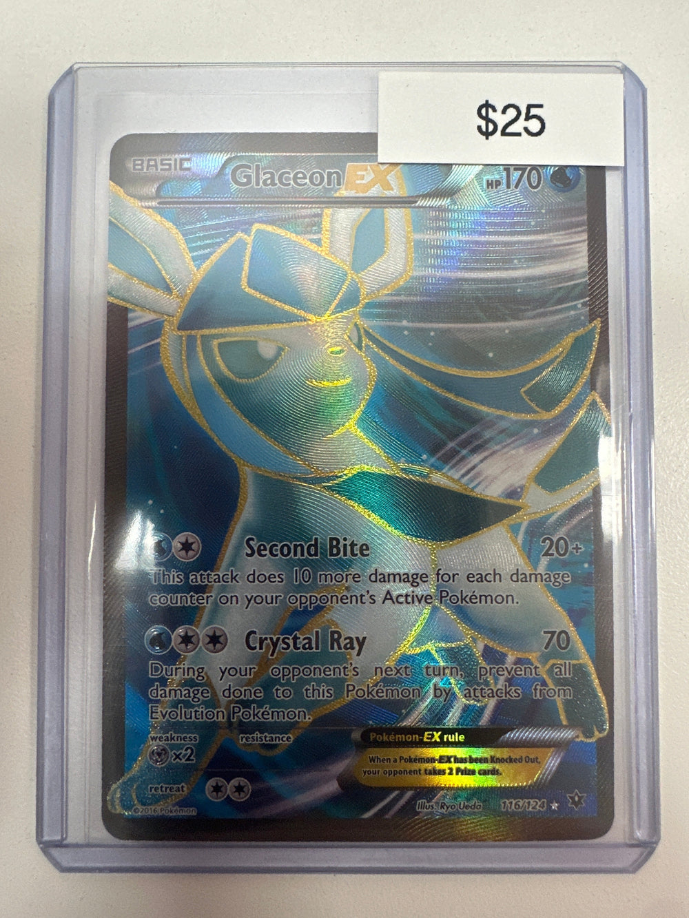 Pokemon Glaceon EX 116/124