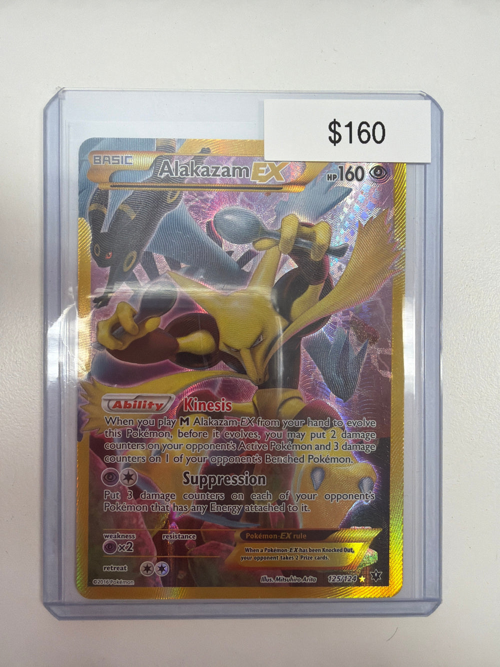 Pokemon Alakazam EX 125/124