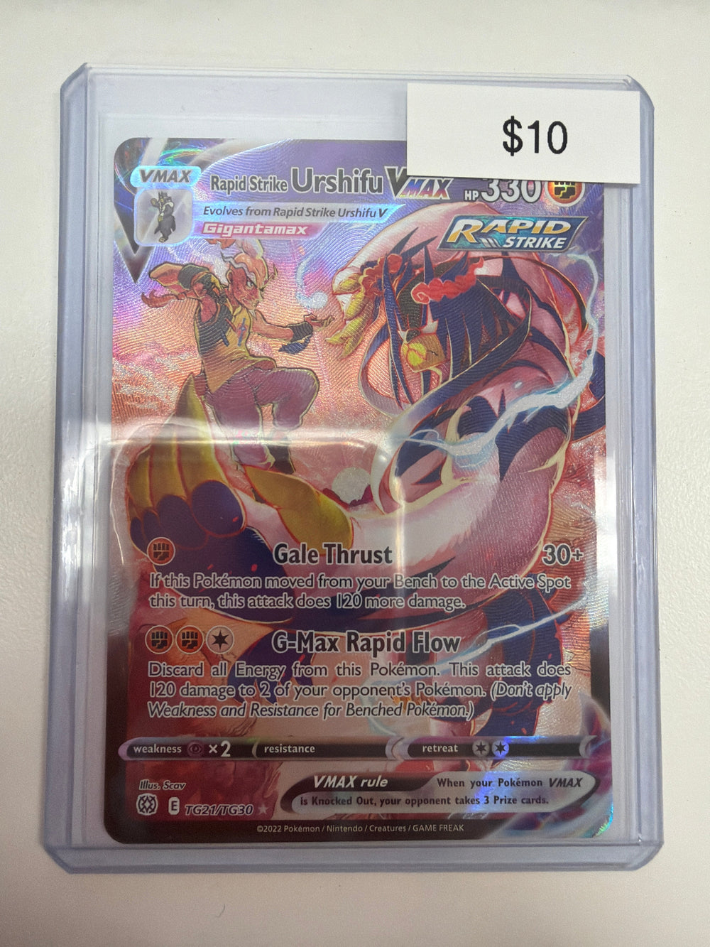 Pokemon Rapid Strike Urshifu Vmax TG21/TG30