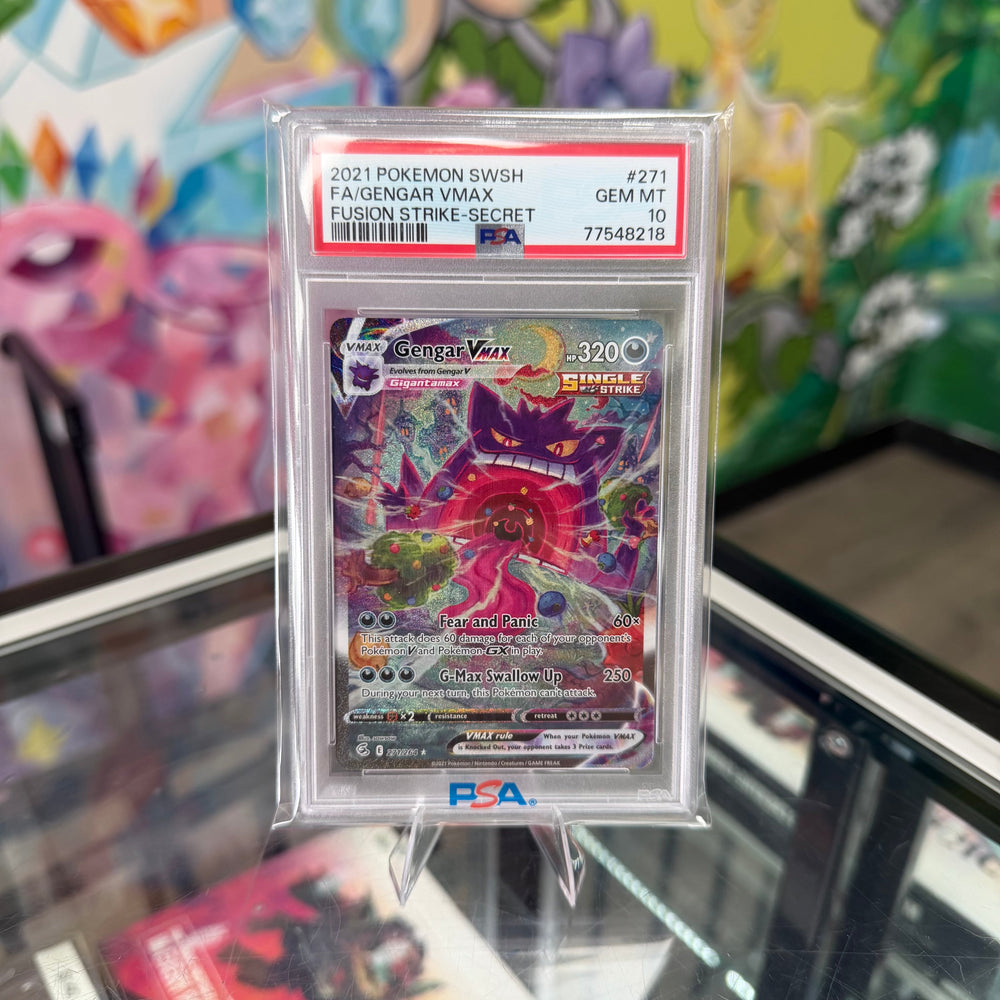 Pokemon Fusion Strike Gengar EX #271/264 PSA 10