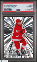 Carter Mazur Outburst RC Rookie PSA 10 2025-26 UD Upper Deck