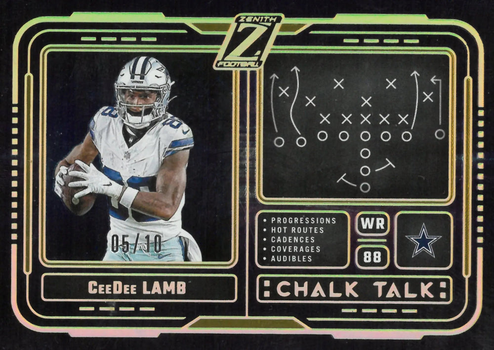 Ceedee Lamb Chalk Talk /10 SP Zenith 2024 Panini