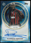Clarence Seedorf /50 Auto GOLD 2024-25 Topps UEFA