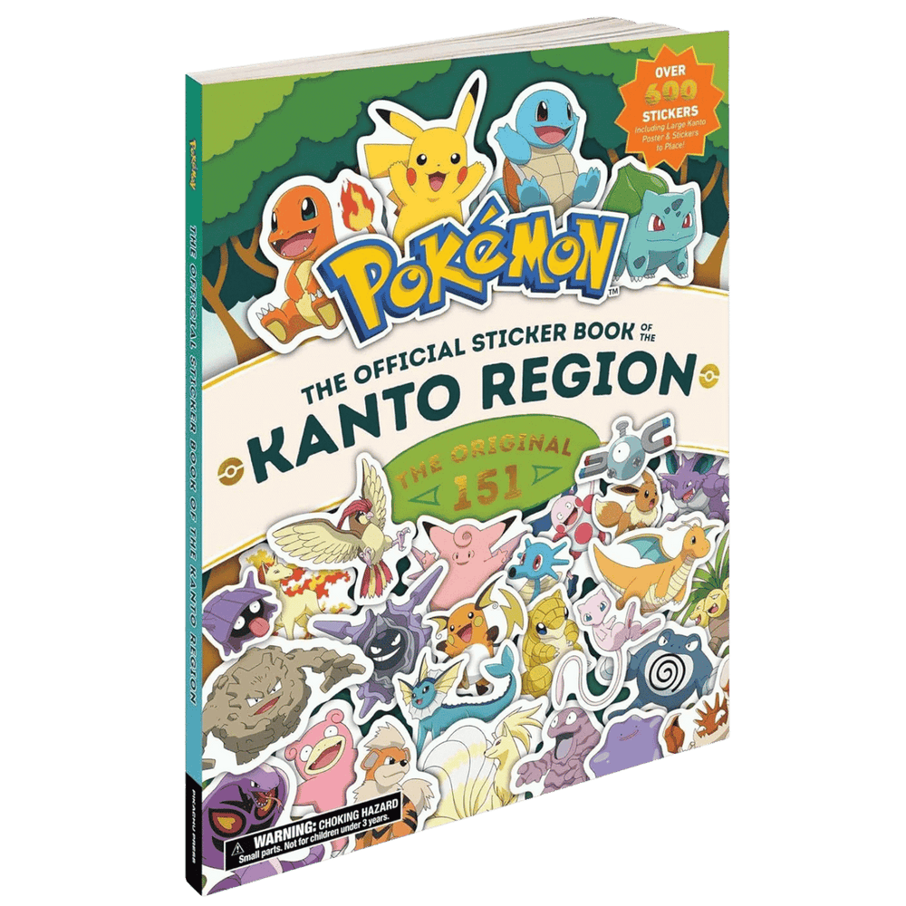 Pokemon The Official Sticker Book Of The Kanto Region