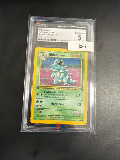 Pokemon Jungle Nidoqueen 1st Ed. #7 CGC 5