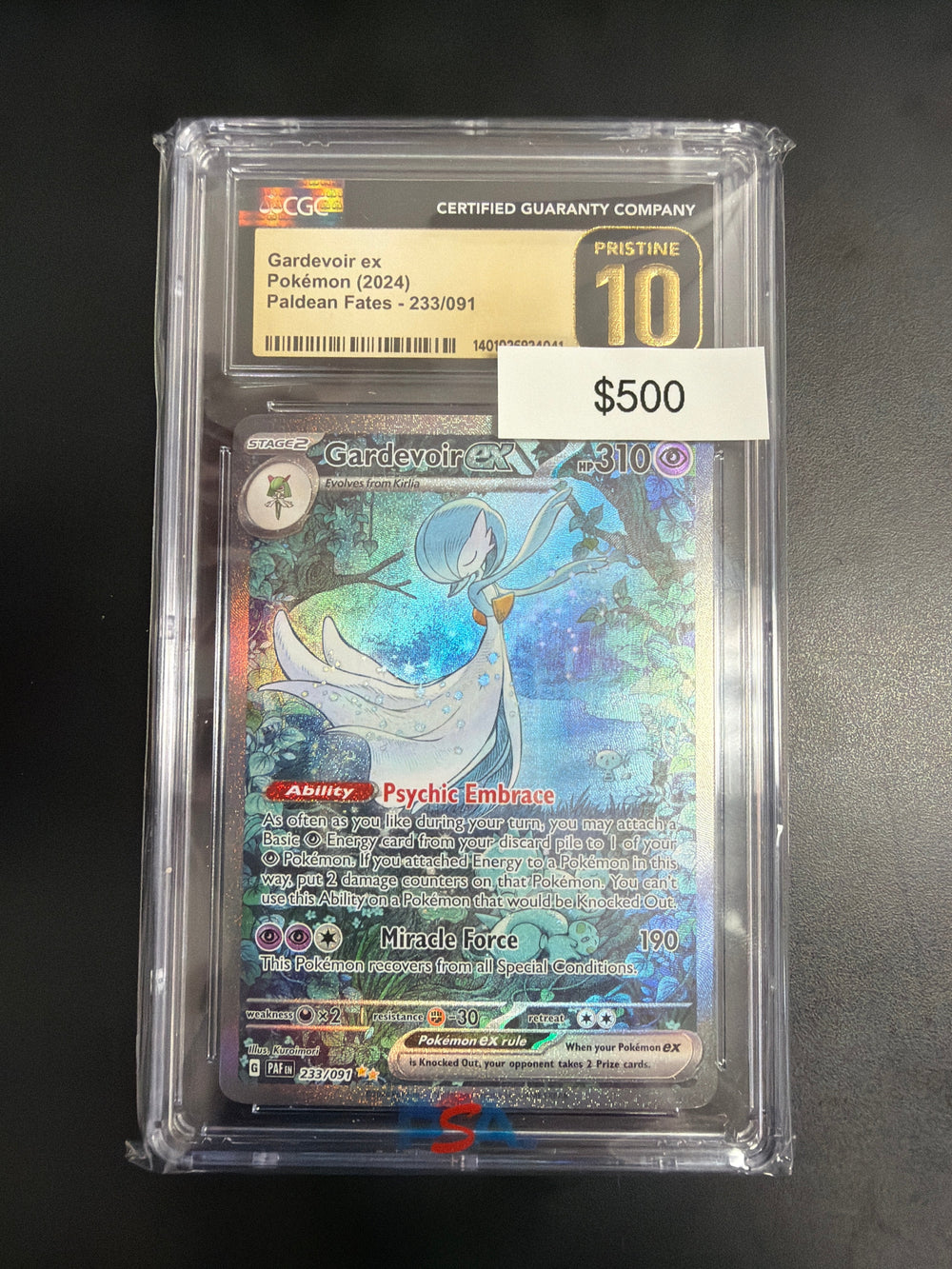 Pokemon Paldean Fates Gardevoir EX #233 CGC Prestine 10