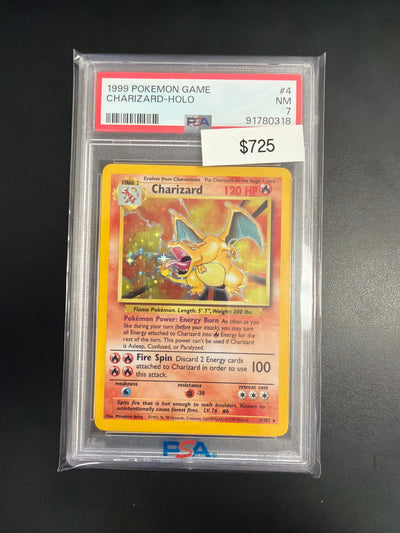 Pokemon Base Set Charizard #4/102 PSA 7