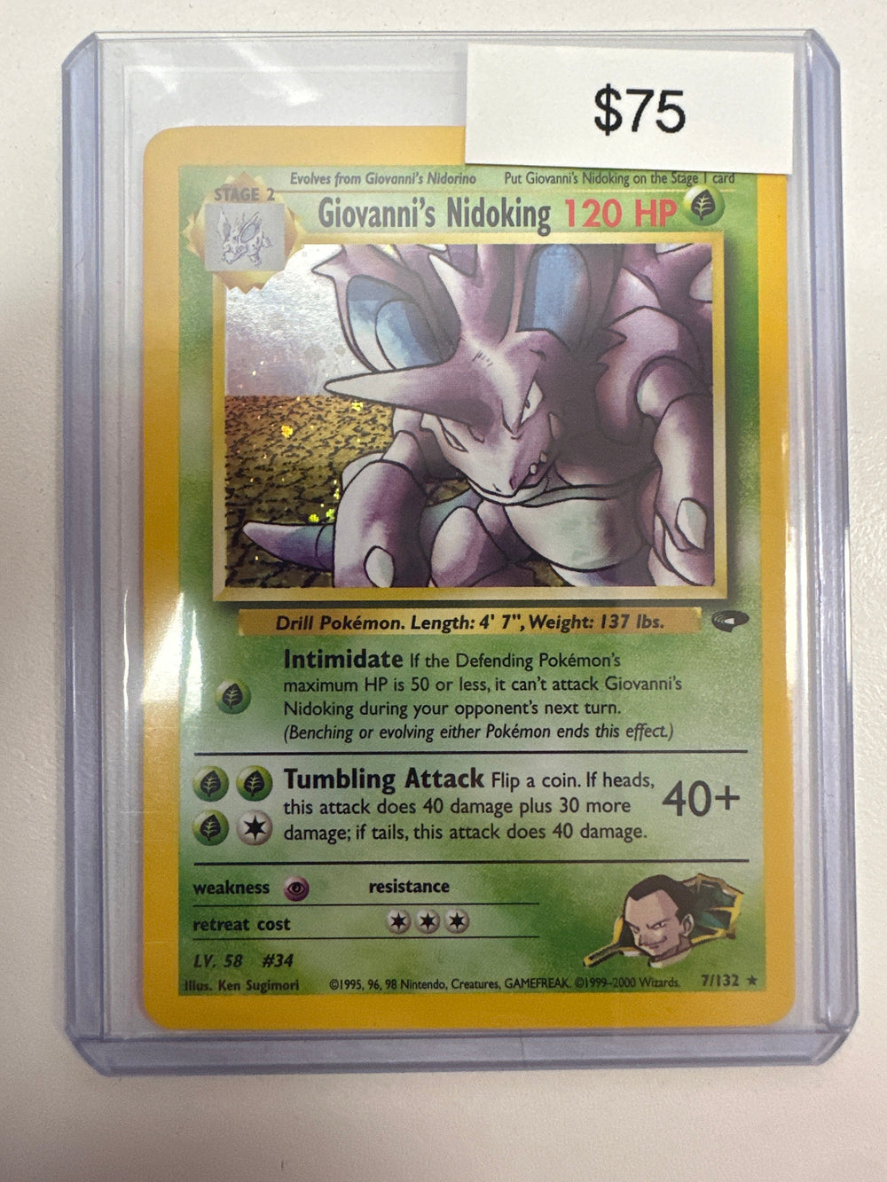 Pokemon Giovanni’s Nidoking 7/132