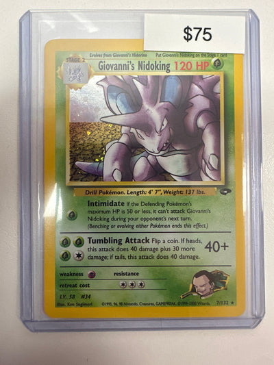 Pokemon Giovanni’s Nidoking 7/132