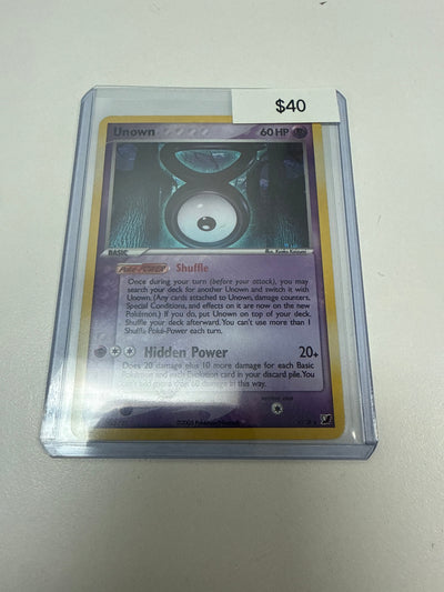 Pokemon Unown Holo #V/28