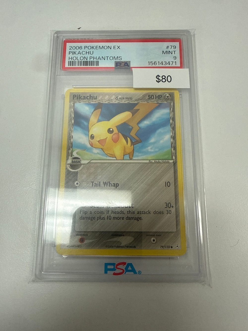 Pokemon Pikachu Holon Phantoms #79/110 PSA 9
