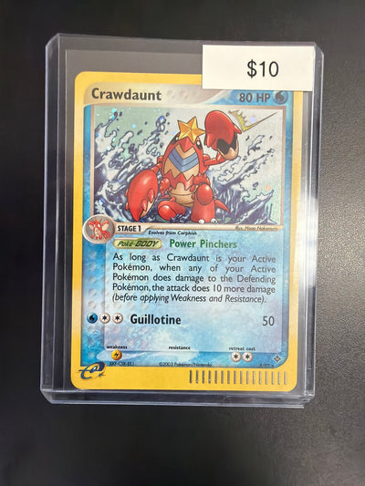 Pokemon Crawdaunt 3/97 Holo NM