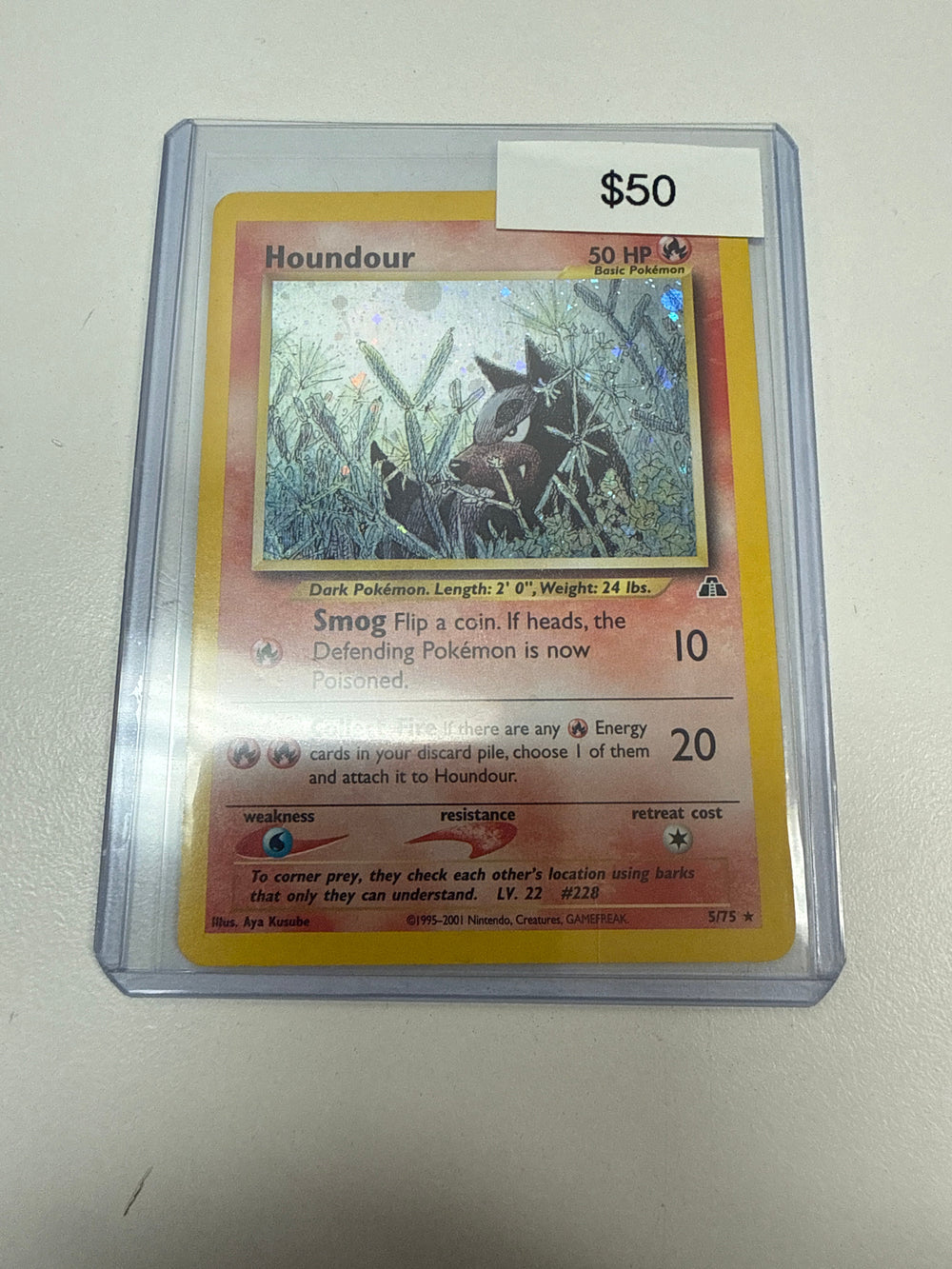 Pokemon Houndour Holo #5/75