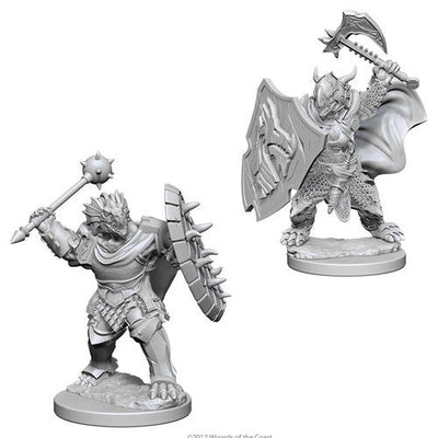 Dungeons & Dragons: Nolzur's Marvelous Unpainted Miniatures - W04 Dragonborn Male Paladin