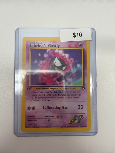 Pokemon Sabrina’s Gastly 1st Edition 97/132